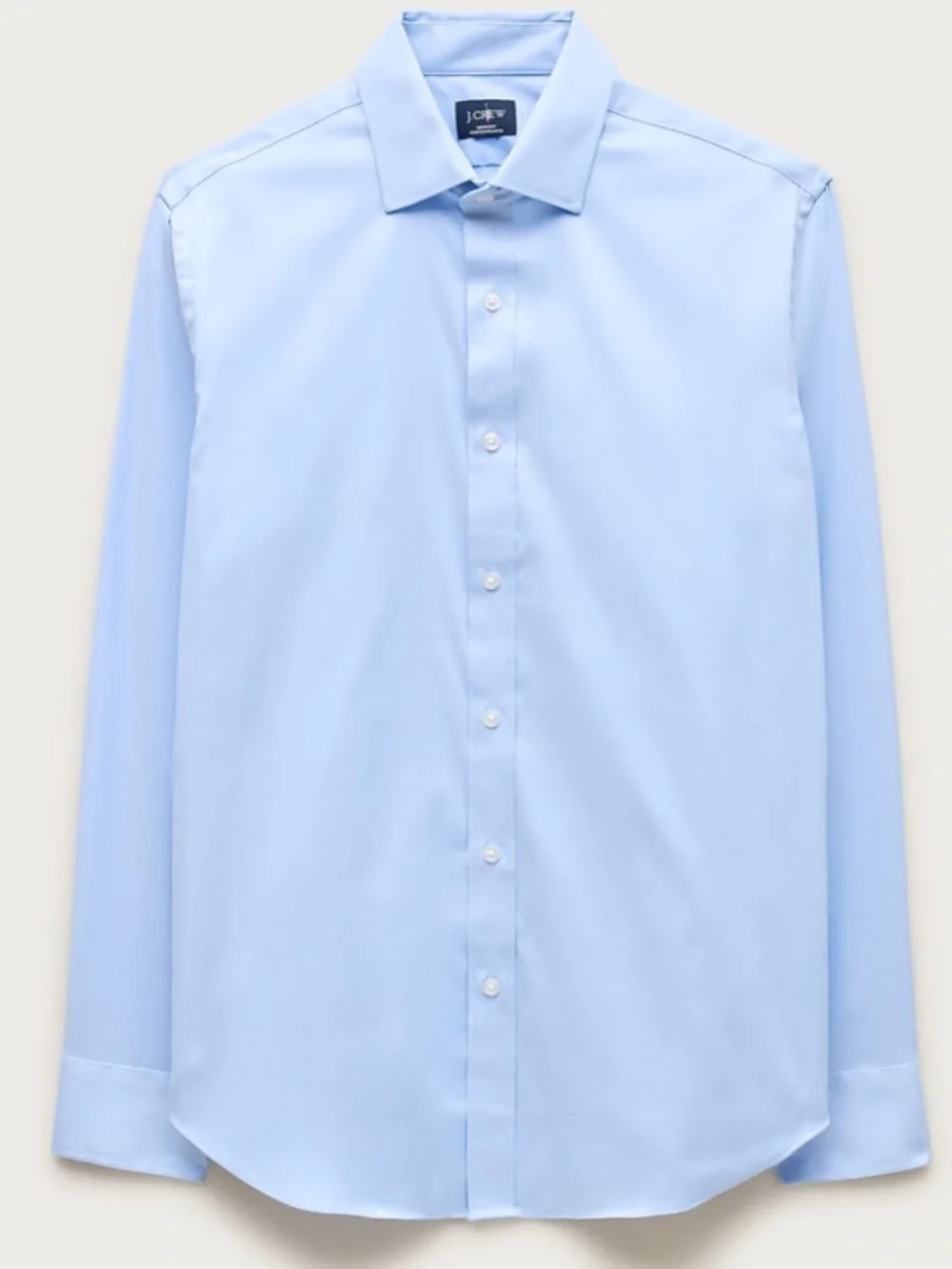 J crew light sky twill Bowery performance stretch dress shirt SLIM